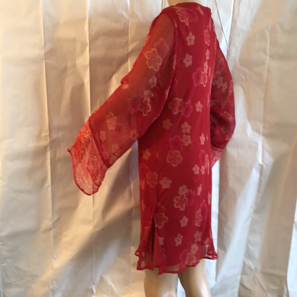 Victoria Holley 100% Silk fully lined Tunic. Size 14 - Picture 3 of 5